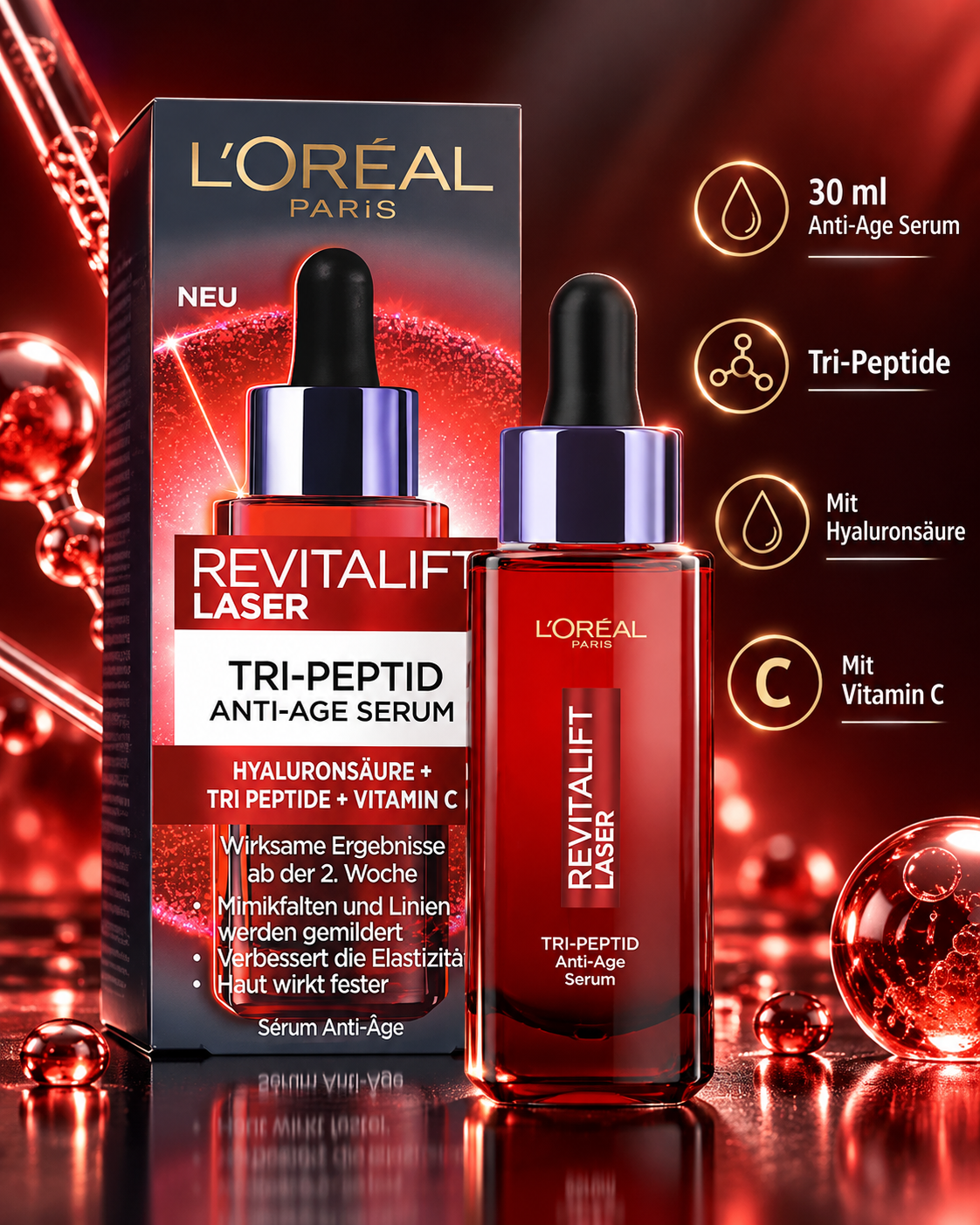 L'Oréal Tri-Peptid Anti-Age Serum Revitalift Laser je 30ml