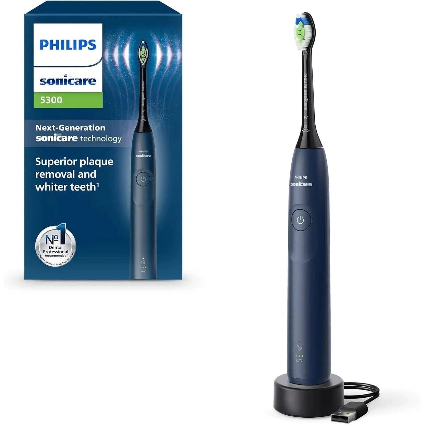 Philips Sonicare 5300 Schallzahnbürste,Drucksensor & 2x Intensitätsstufen