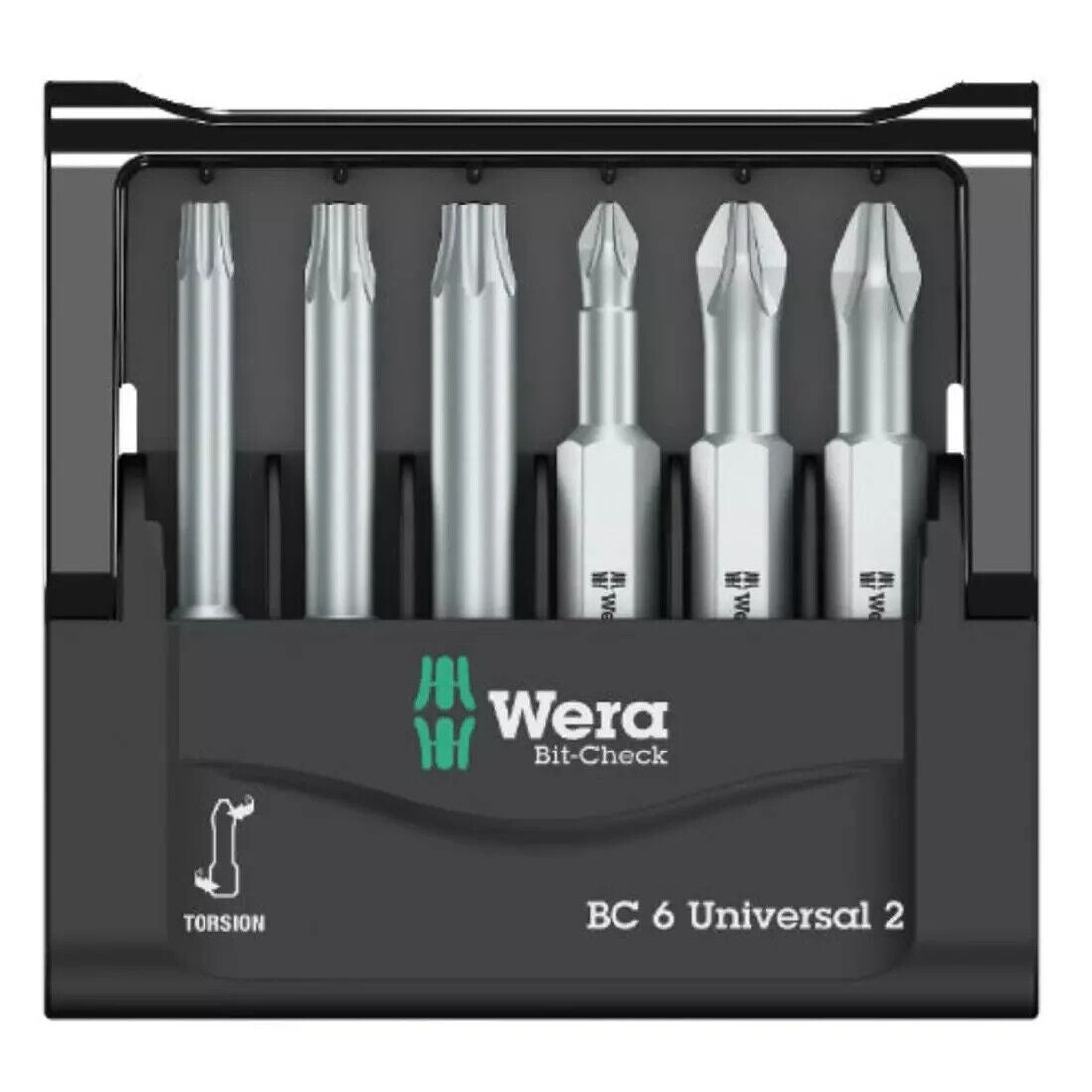 Wera Mini-Check 50 mm, Phillips, Pozidriv, TORX, SB Bit Satz Set PH PZ 1 2 3 TX