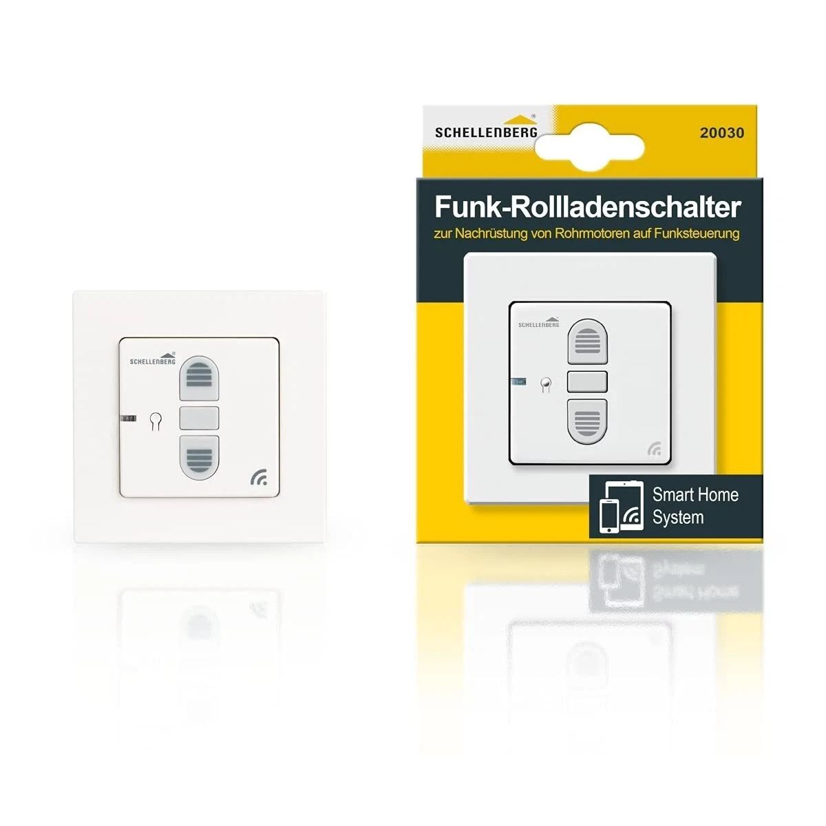 Schellenberg Funk-Rollladenschalter 20030, Unterputz, weiß, OVP NEU