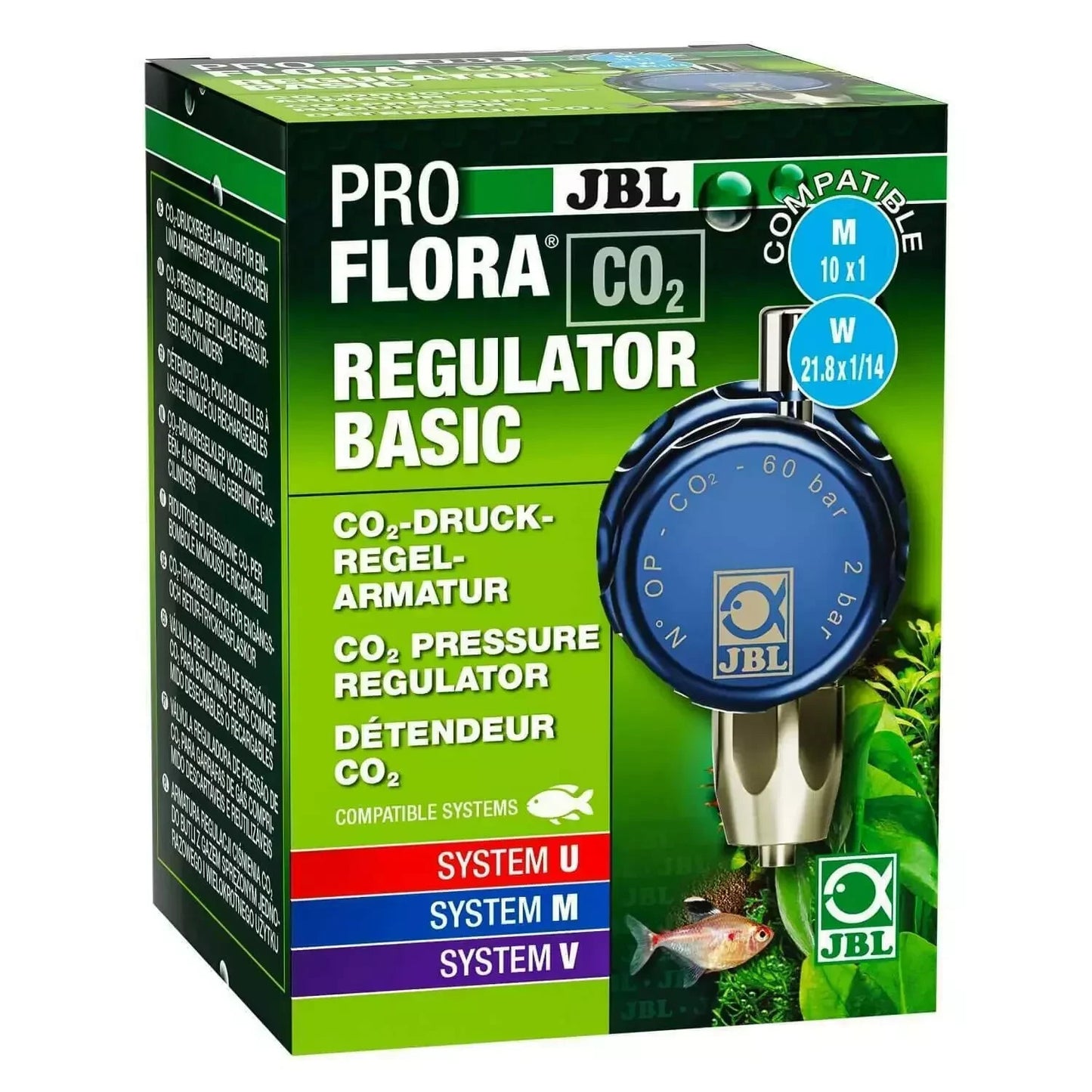 JBL PROFLORA CO2 REGULATOR - BASIC - Druckregelarmatur Aquarium Pflanzen Düngung