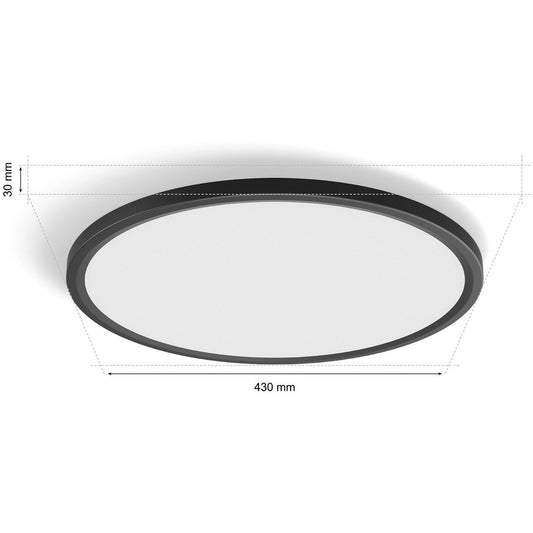 Philips Hue Panelleuchte Tento White & Color Ambiance Rund M Schwarz