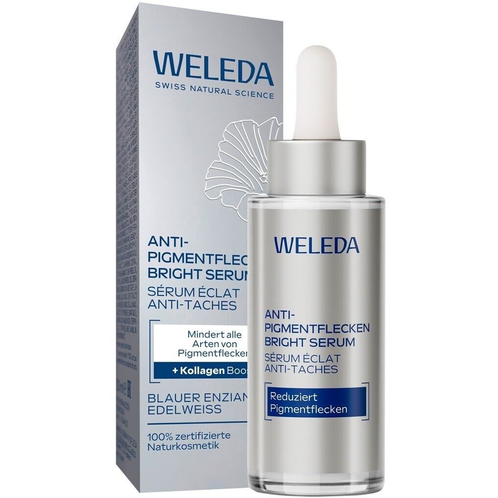 Blauer Enzian & Edelweiss - Anti-Pigmentflecken Bright Serum 30ml | WELEDA