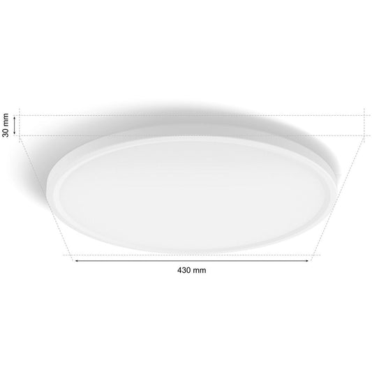 Philips Hue LED-Panel Tento Rund M Weiß 3100 lm Bluetooth Zigbee
