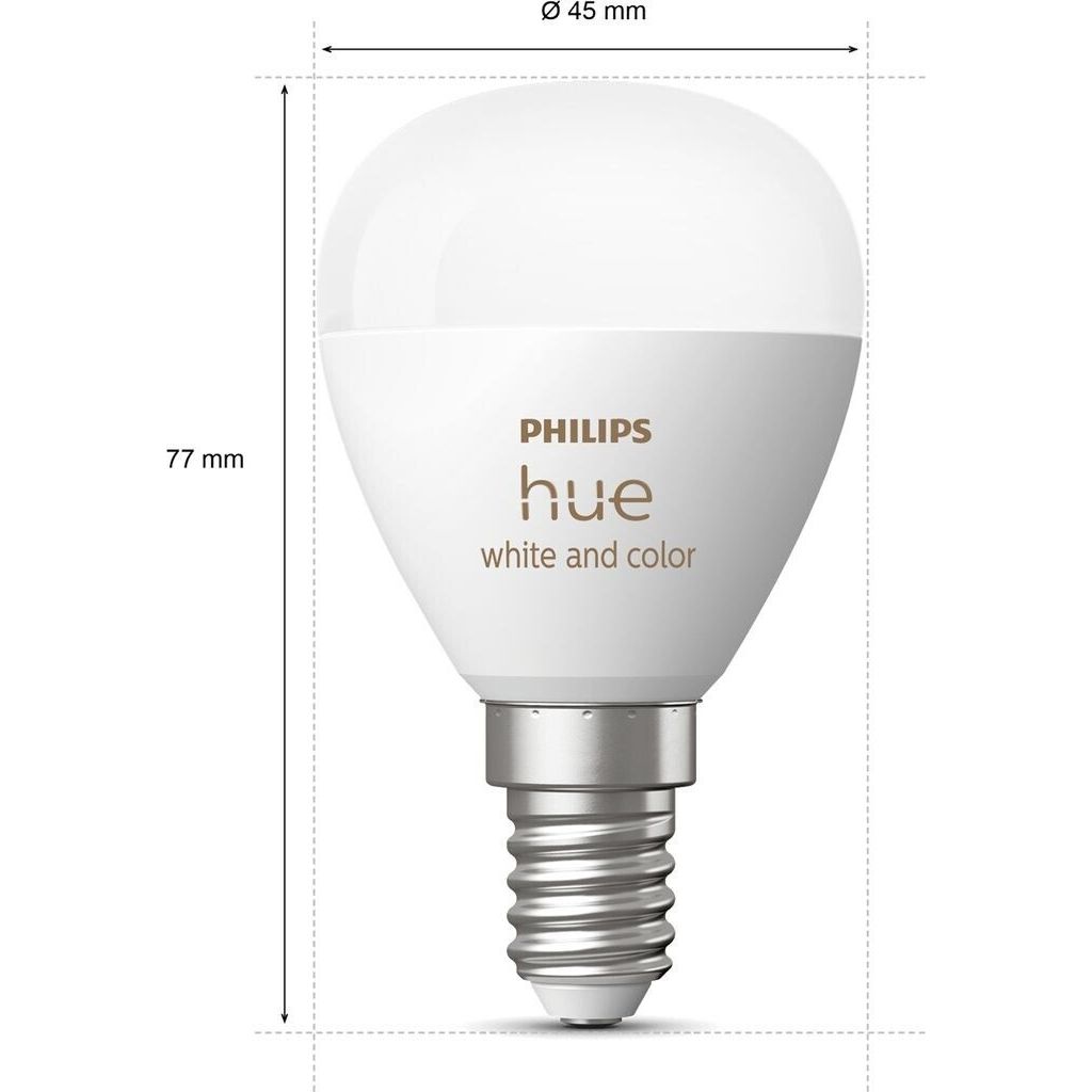 Philips Hue White & Color Ambiance Luster – E14, 5,10 W, 470 lm (2er Set)