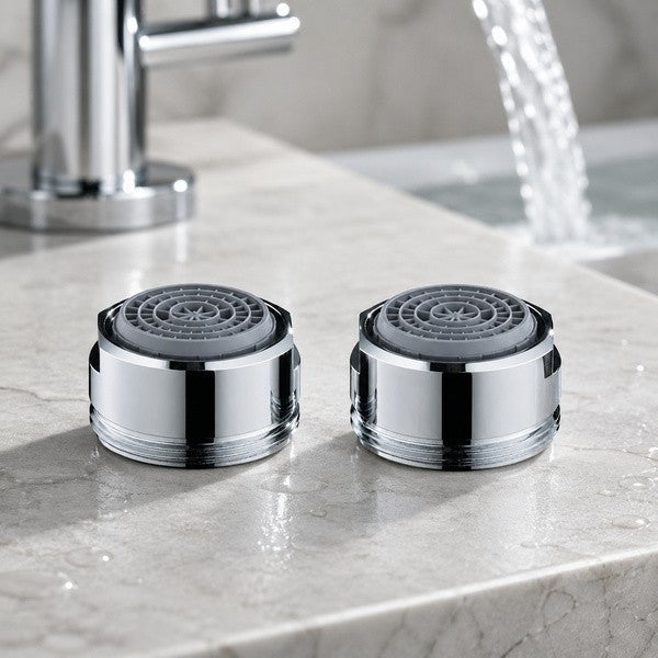 hansgrohe Luftsprudler-Set 13182000 M 24x1, mit Durchflussbegrenzer, 5 l/min,