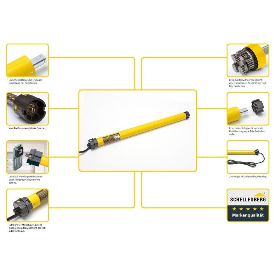 Rohrmotor Schellenberg 20406 PLUS mini 40mm 6 Nm