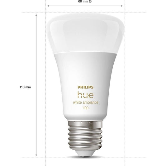 Philips Hue White Ambiance E27 8W 1100lm 2er Set 929002468404