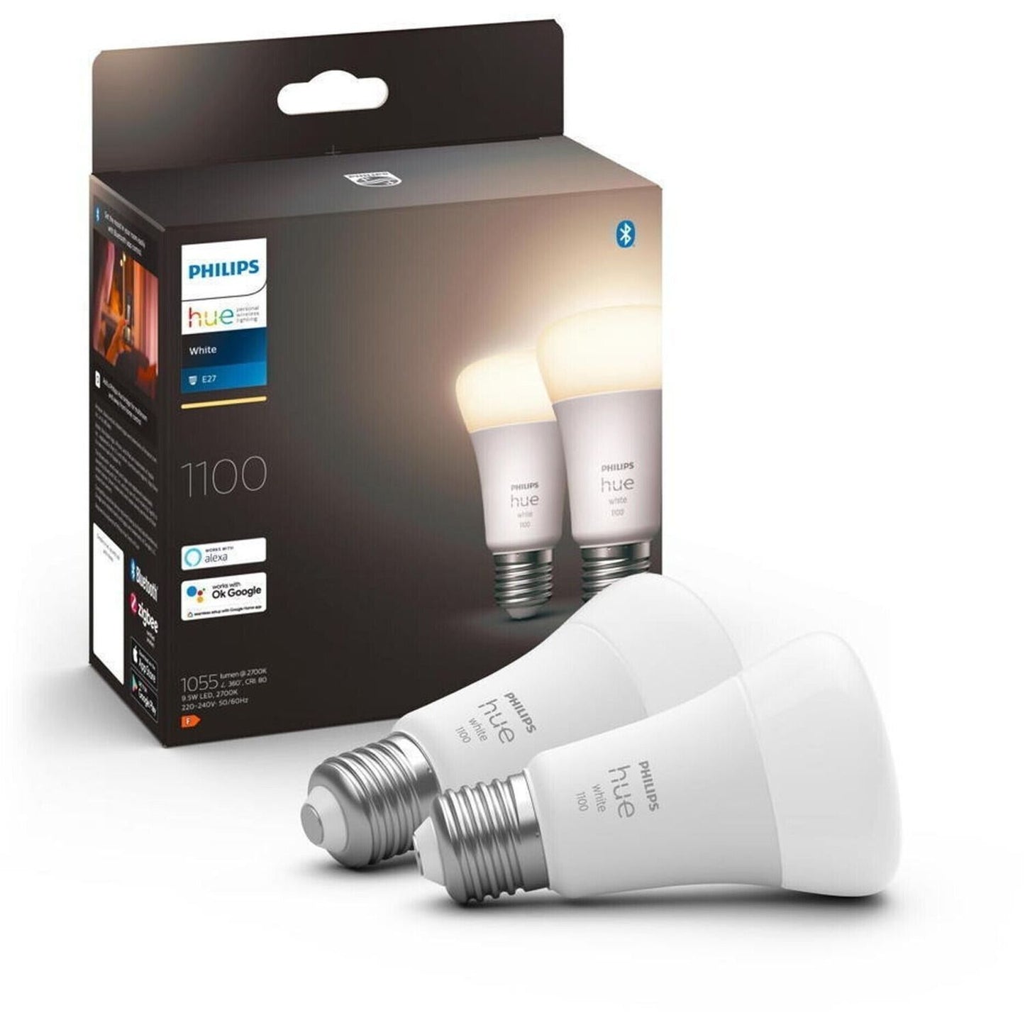 Philips Hue White E27/9,5W 1100lm **Siegel geöffnet**