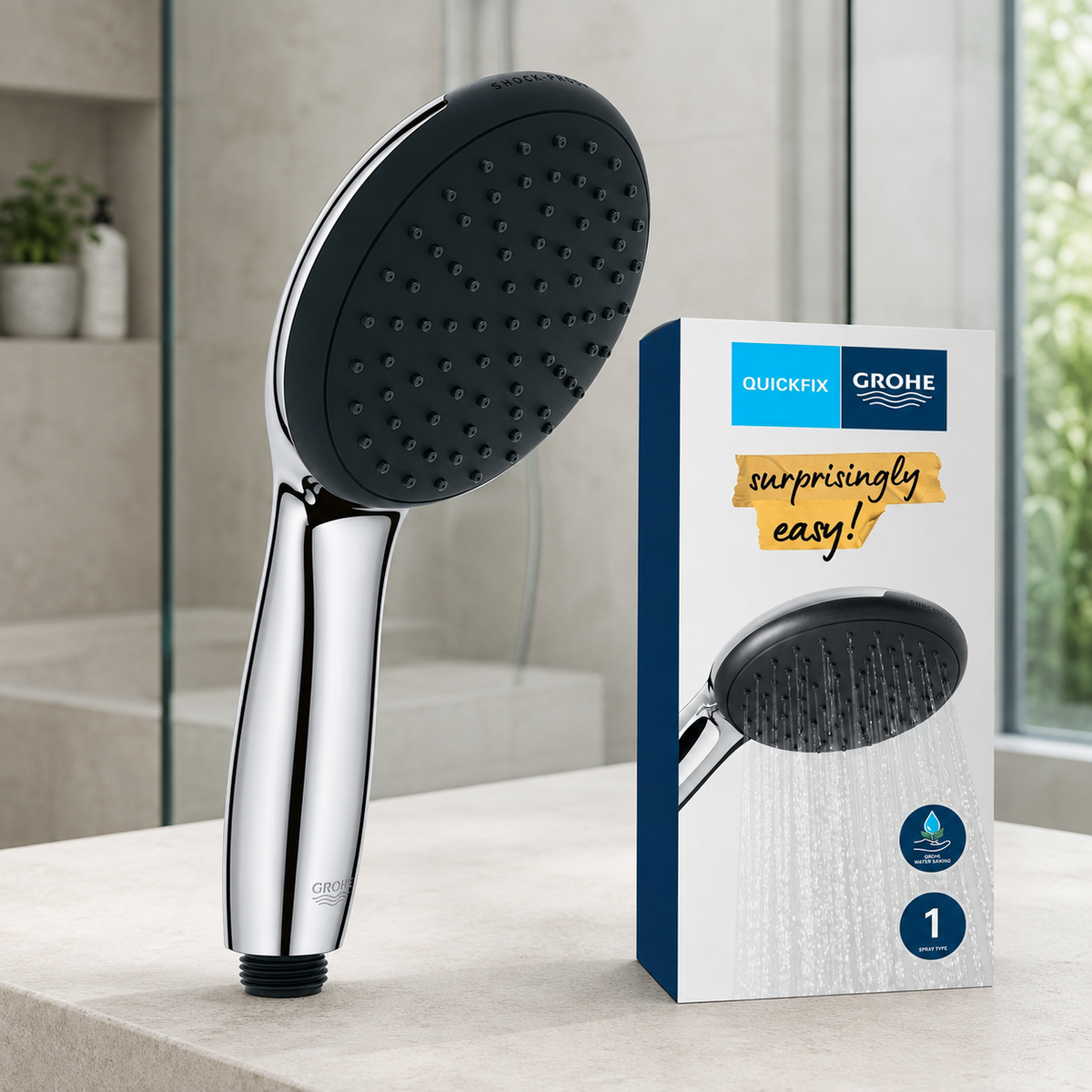 Grohe Vitalio Start 110 Handbrause, ein Strahl, 27940001