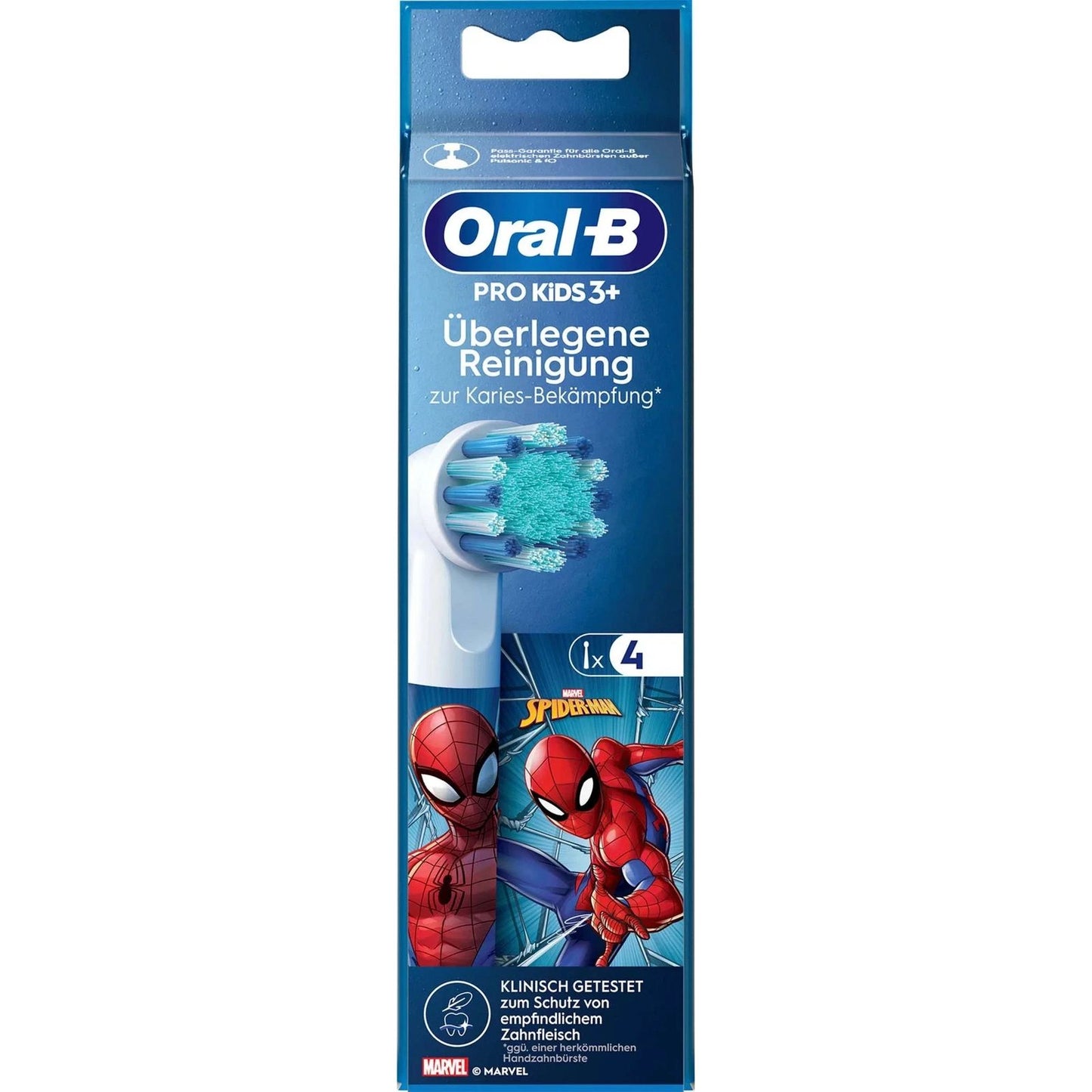 Braun Oral-B Aufsteckbürsten Spiderman 4er