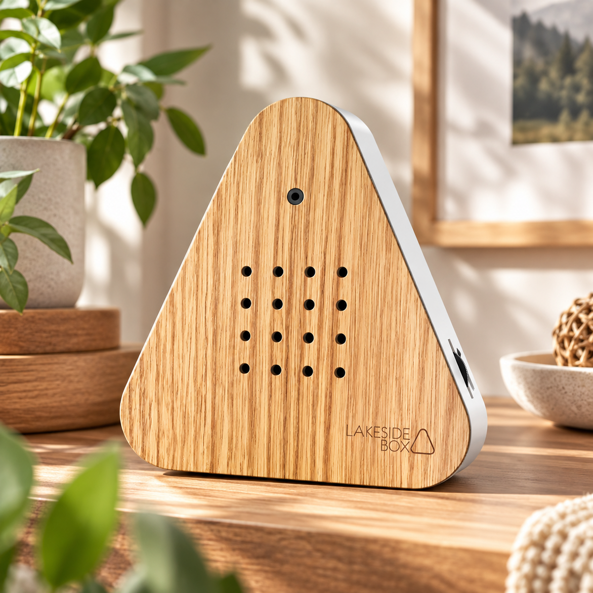 Relaxound Zwitscherbox Holz Eiche/Weiss