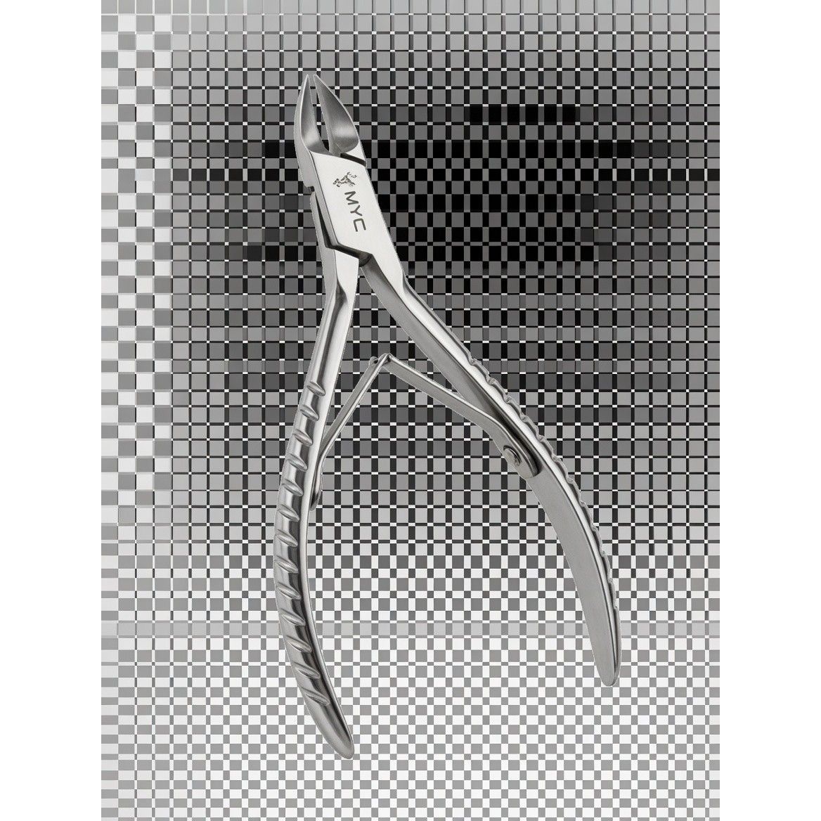 MYC 10009 Nagelklipper 10 cm – Profi Nagelzange Edelstahl, geriffelten Griffe