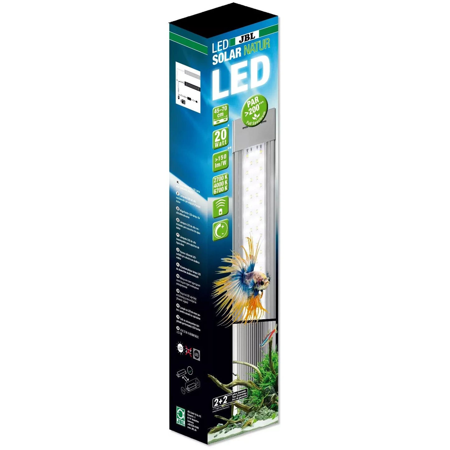 JBL LED Solar Natur 20W Gen2 Aquarium Beleuchtung LED Süßwasser IP67
