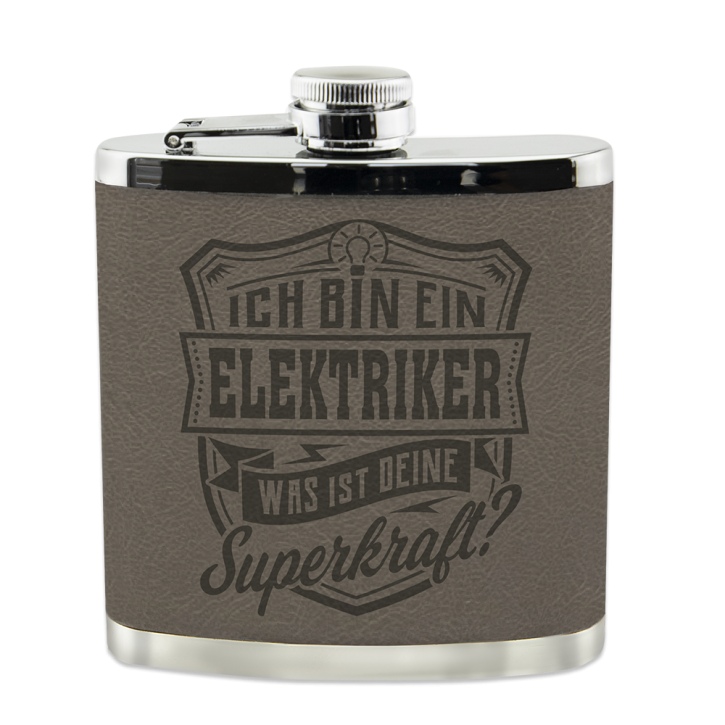 Flachmann Flasche ELEKTRIKER