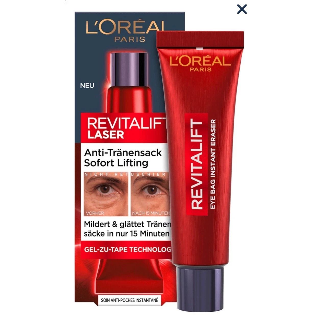 L'Oréal Paris Revitalift Laser Anti Tränensack Sofort Lifting Neu 15ml