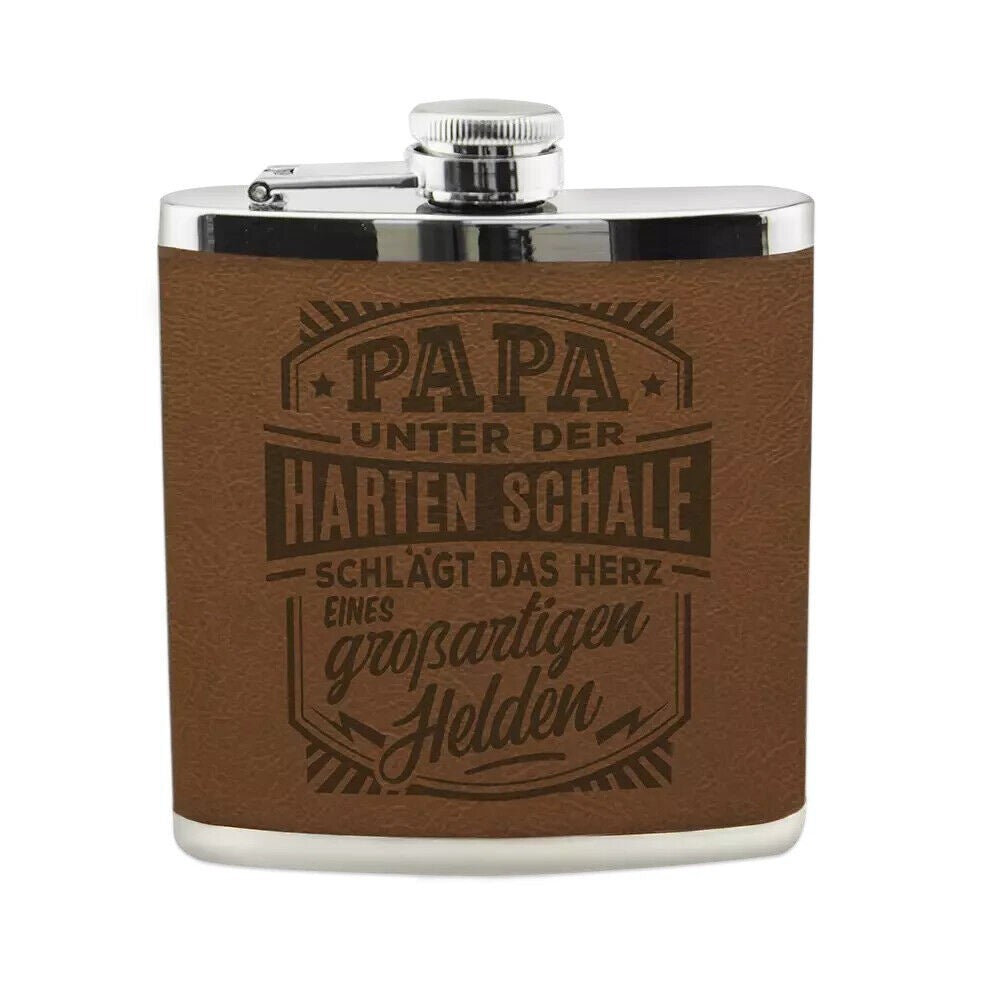 Echter Kerl Flachmann- Papa