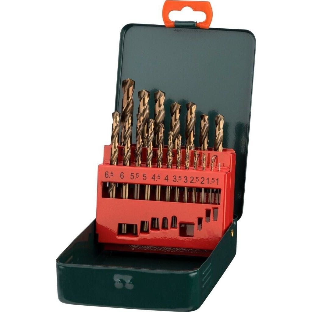 Metabo 627157000 HSS Metall-Spiralbohrer-Set 19teilig 1 mm, 1.5 mm, 2 mm, 2.5...