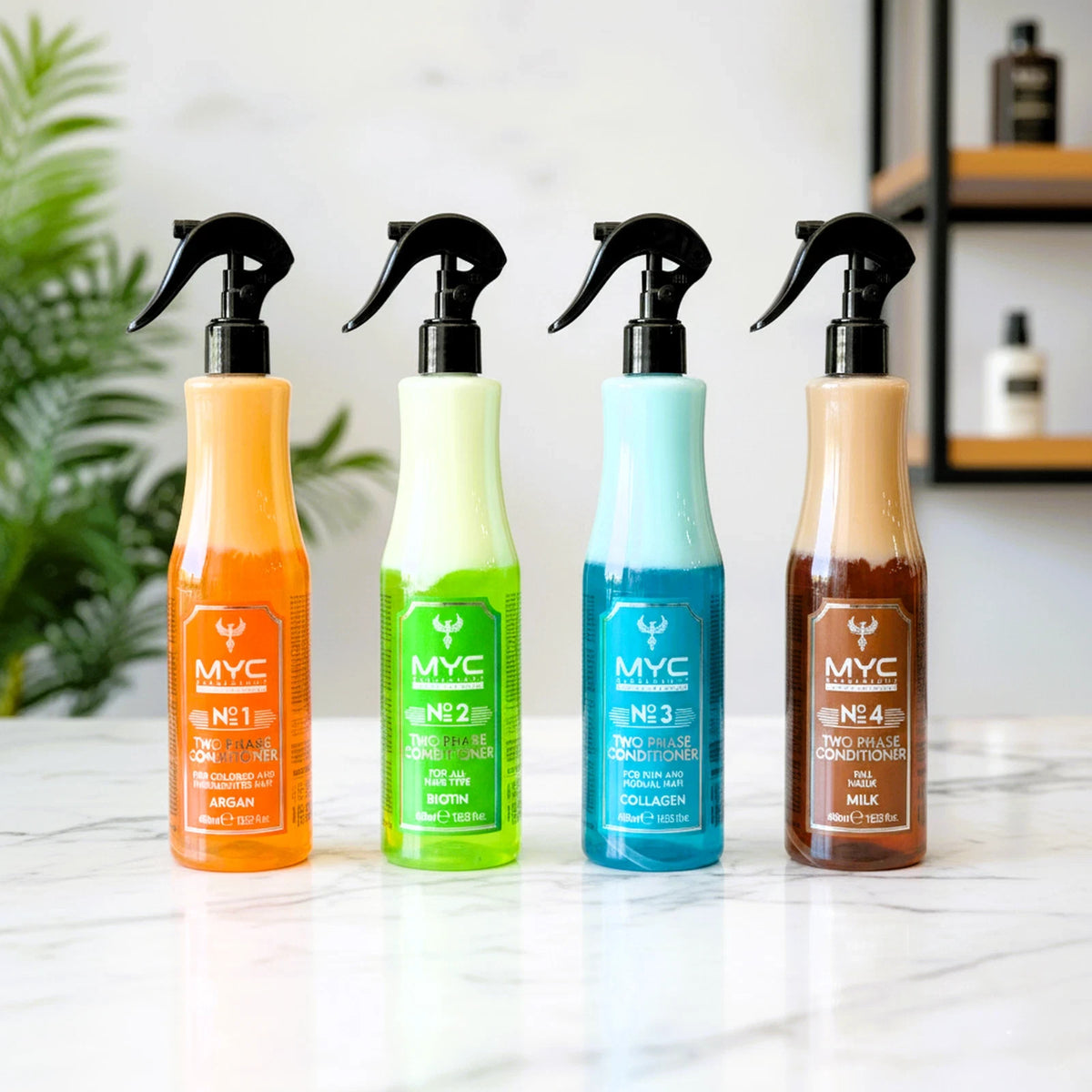 MYC Two Phase Conditioner – Abbildung mehrerer Produktvarianten – Produktabbildung