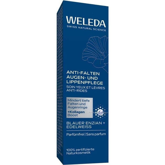 Weleda Anti-Falten Augen- & Lippenpflege Blauer Enzian & Edelweiss 10 ml