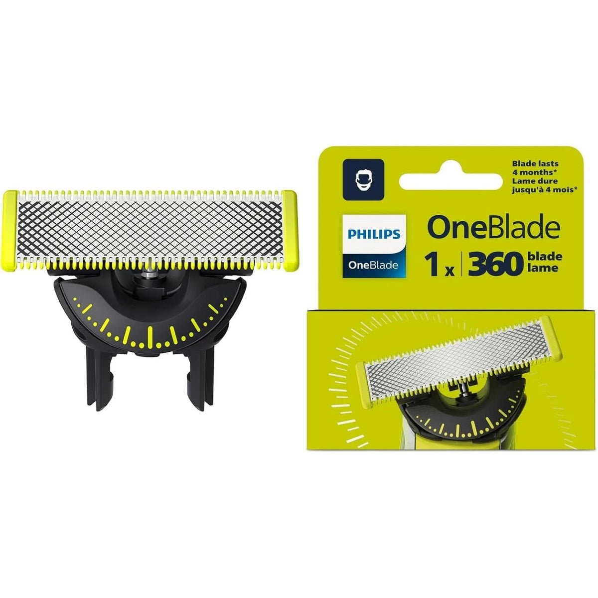 Philips OneBlade 360 Ersatzklinge für OneBlade & OneBlade Pro Modelle (QP410/50)