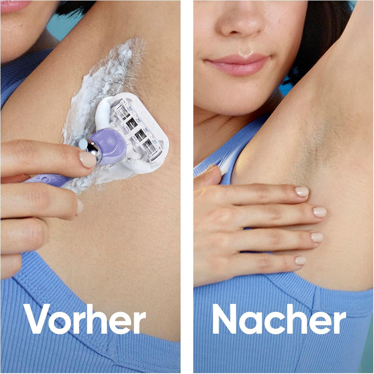 Gillette Venus Extra Smooth Swirl Rasierklingen Damen, 4 Original Ersatzklingen für Damenrasierer mit 5 Klingen für Eine Gründliche Rasur