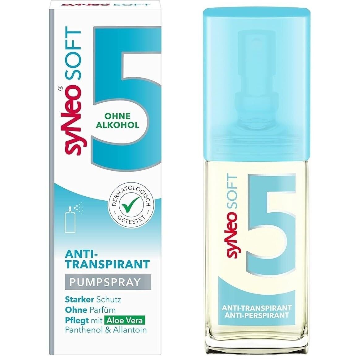 syNeo 5 soft Antitranspirant Pumpspray, Halal-zertifiziert & ohne Alkohol, Deo