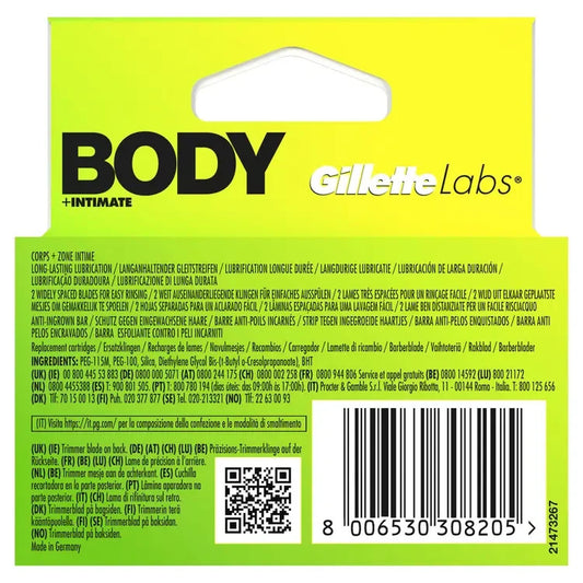 GilletteLabs Body + Intimate Ersatzklingen 3er Pack