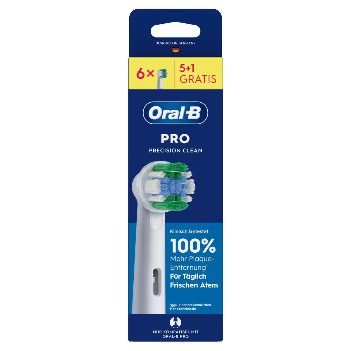ORAL-B Pro Precision Clean X-förmige Borsten, (5+1) / 6 Gratis Aufsteckbürsten