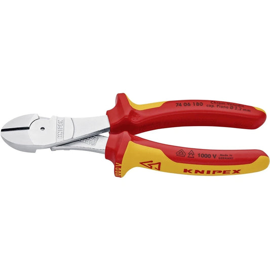 Knipex 74 06 180 VDE Kraft-Seitenschneider 180 mm isoliert