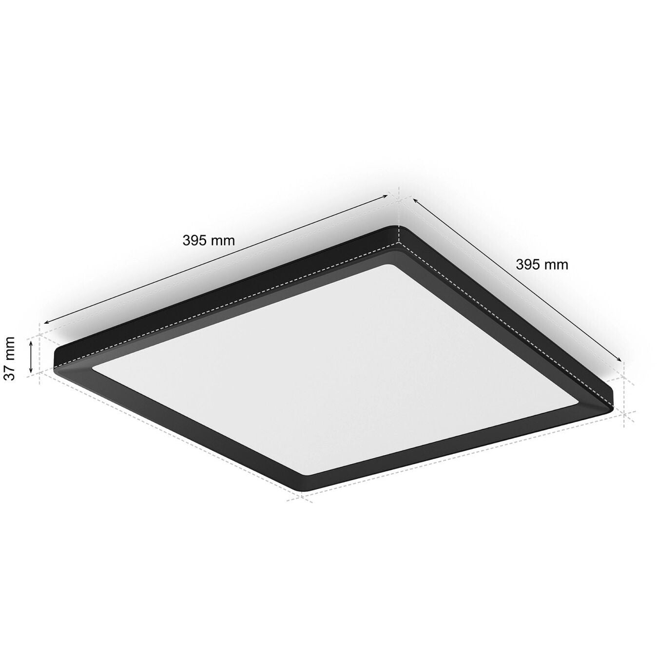 Philips Hue LED-Panel Tento White & Color Ambiance 39,5 x 39,5 cm Schwarz
