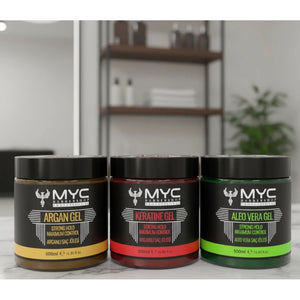 MYC Hair Gel 500ml – Strong Hold –Professional Barber Styling