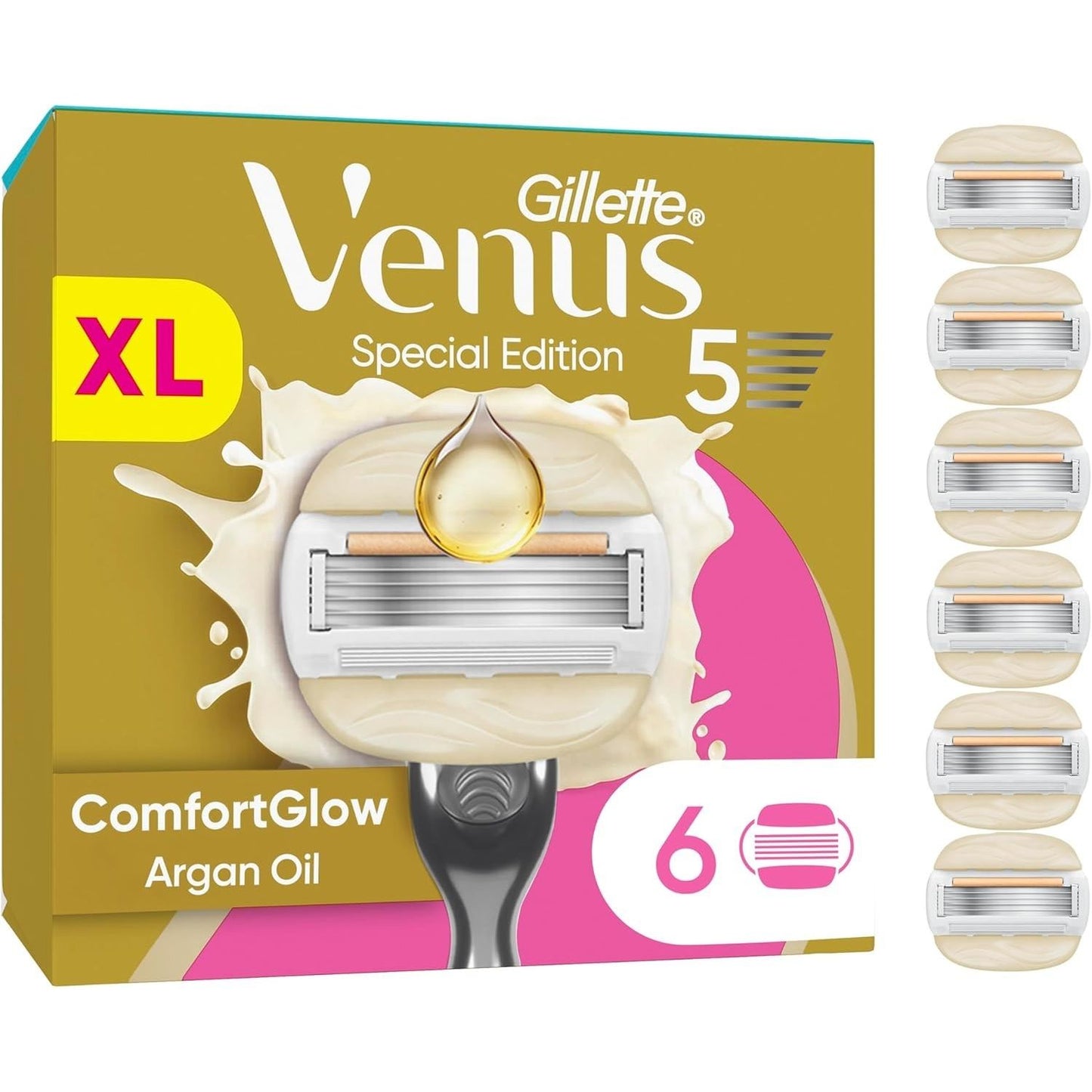 Gillette Venus ComfortGlow Rasierklingen Damen 6er