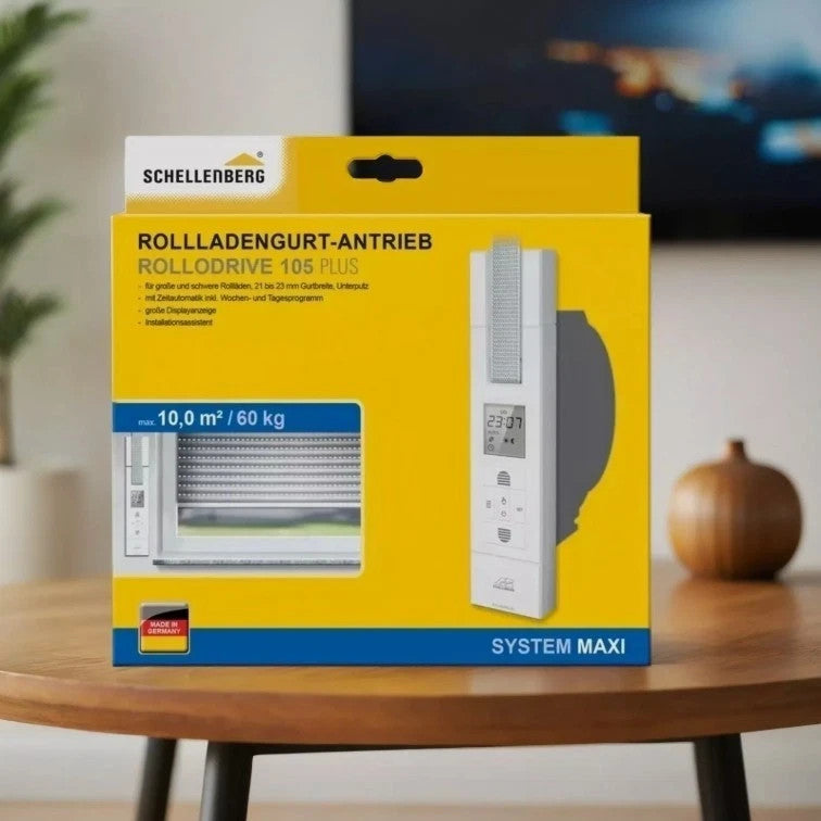 Schellenberg ROLLODRIVE 105 Plus Maxi elektrischer Gurtwickler max 10 m² Fläche