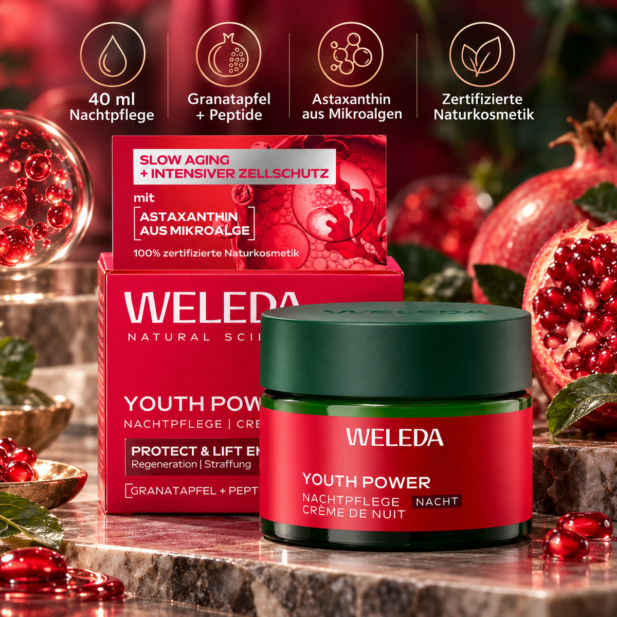 Weleda Youth Power Granatapfel Nachtcreme 40 ml