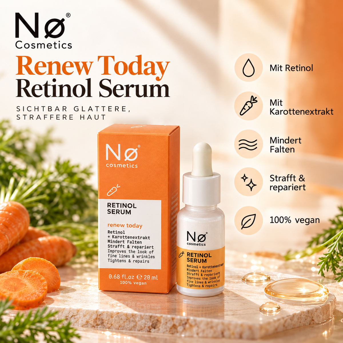 Nø Cosmetics Renew Today Retinol Serum 20 ml