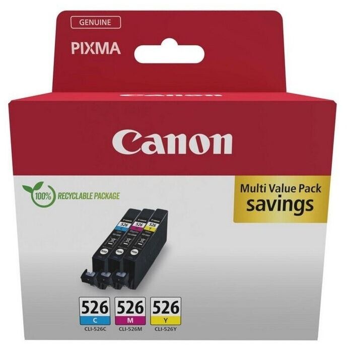 Canon CLI-526 C/M/Y Multipack 3er-Pack 9 ml Gelb Cyan Magenta Original
