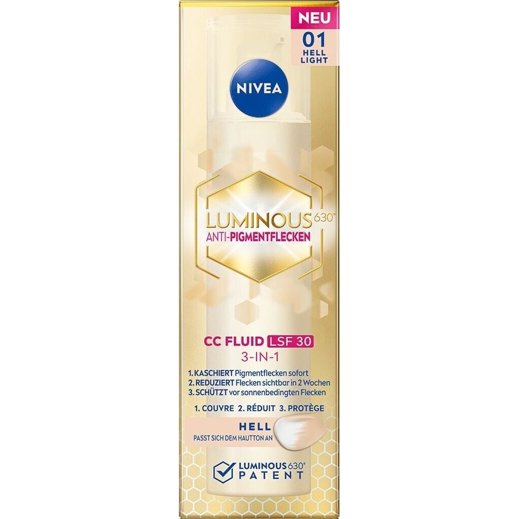 NIVEA Luminous630° Anti-Pigmentflecken Fluid 3-IN-1 01 Hell