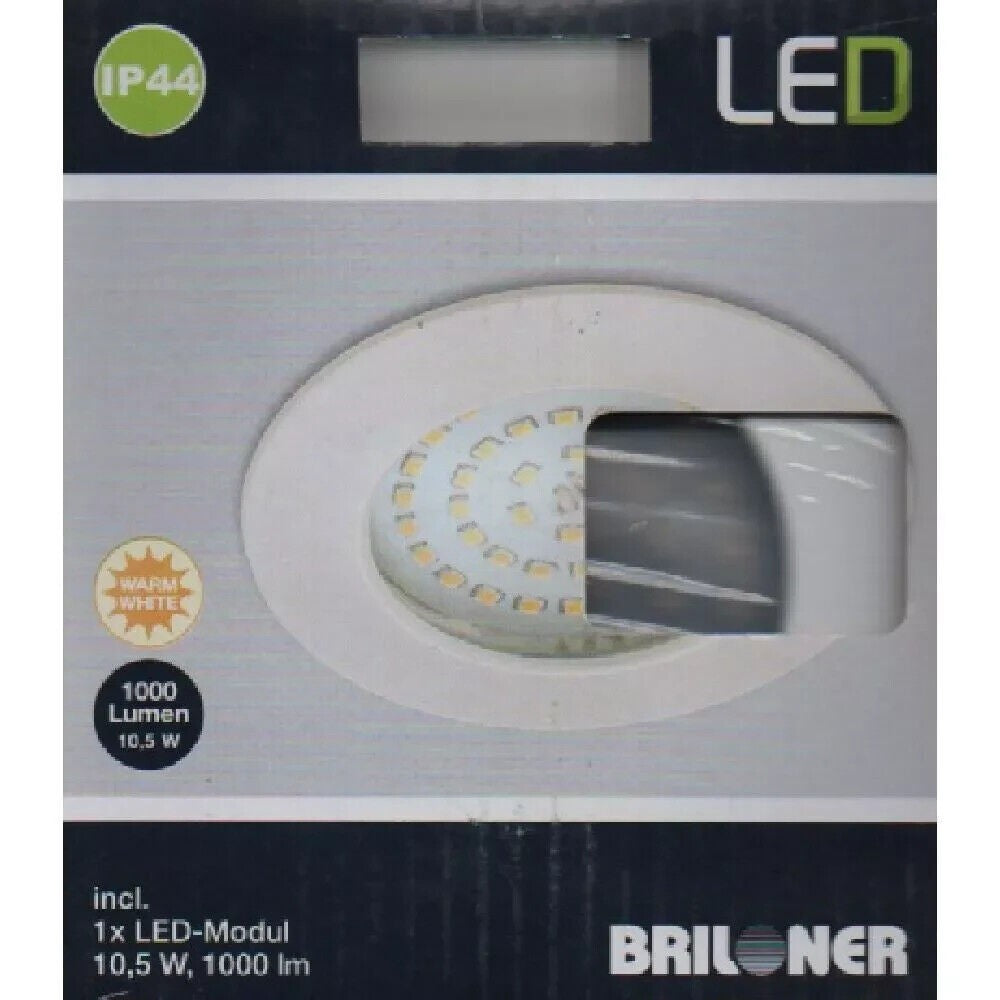 Briloner LED 10,5W rund Einbauleuchte weiß 1xLED-Modul/10,5W (7206-016)