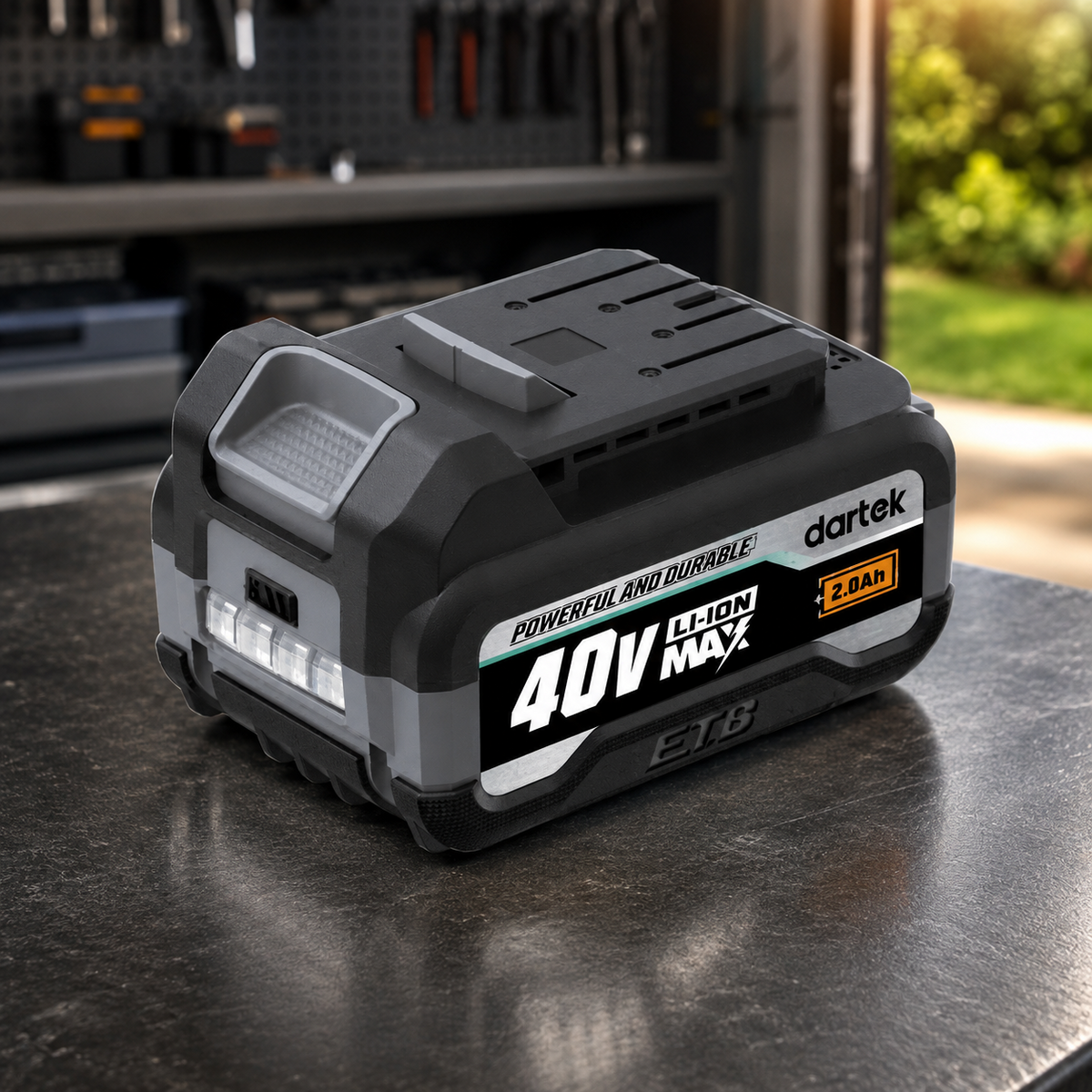 Dartek 40V MAX Lithium-Ionen-Akku mit 2,0 Ah