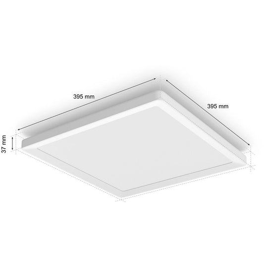 Philips Hue Tento White & Color Ambiance Deckenleuchte 39,5 x 39,5 cm Weiß