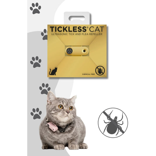 Tickless Mini Cat Gold – Ultraschall-Zeckenschutz für Katzen