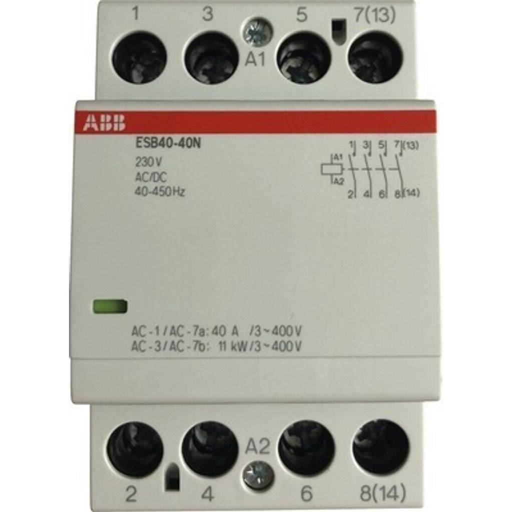 ABB ESB40-40N-06 Installationsschütz 4S, 40A, 230V, 4-Polig (1SAE341111R0640)