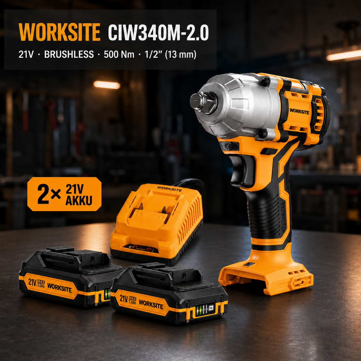 WORKSITE CIW340M-2.0 21V Akku-Schlagschrauber