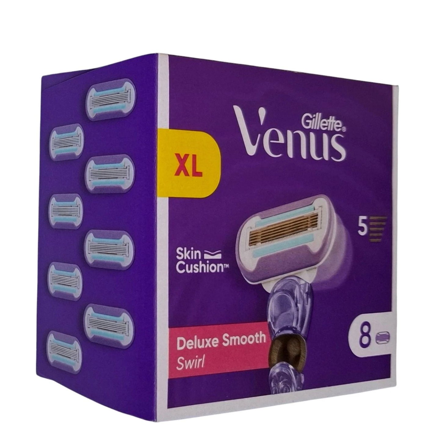 Gillette Venus Deluxe Smooth Swirl Rasierklingen / Ersatzklingen 8er Pack