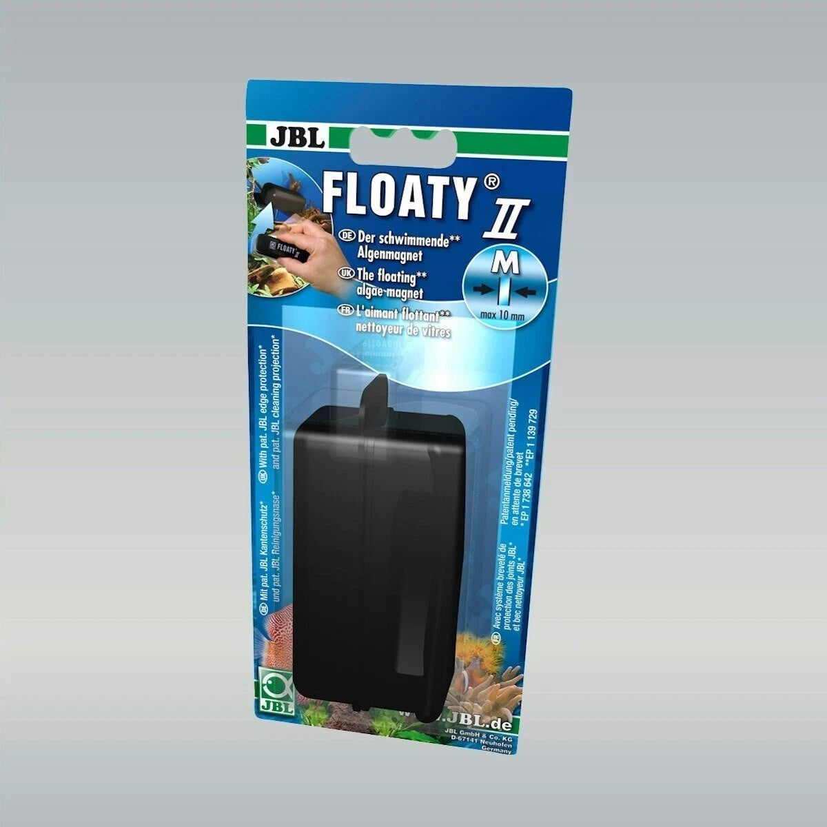 JBL Floaty II (M) Scheiben-Magnet-Reniger Scheibenreiniger M für Aquarien (Neu)