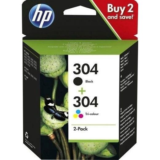 HP Nr. 304 Schwarz + Farbe Druckerpatronen Multipack (3JB05AE)