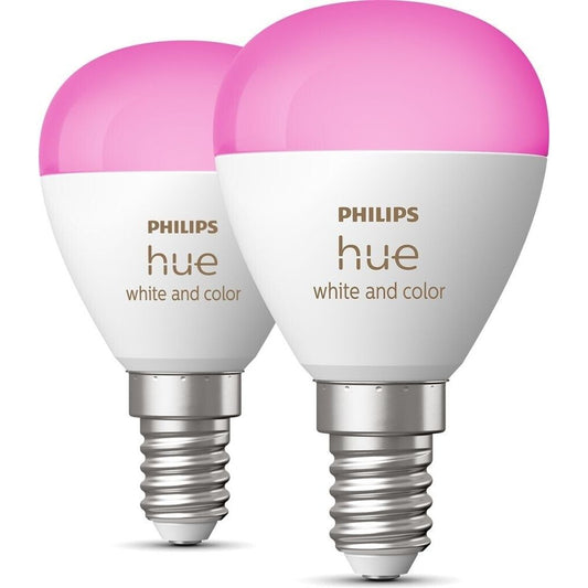 Philips Hue White & Color Ambiance Luster – E14, 5,10 W, 470 lm (2er Set)