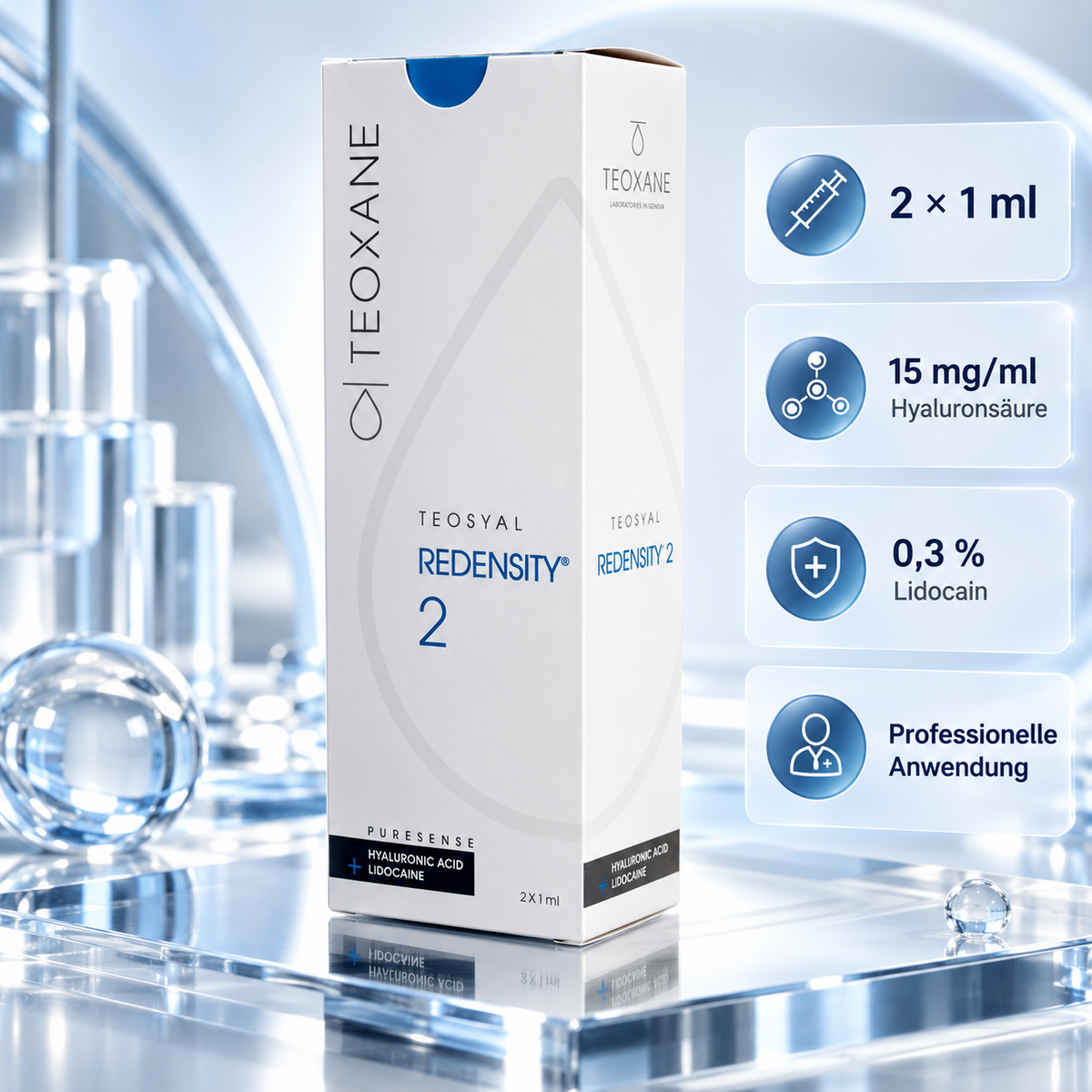 Teoxane TEOSYAL® PureSense Redensity 2 – 2 × 1 ml