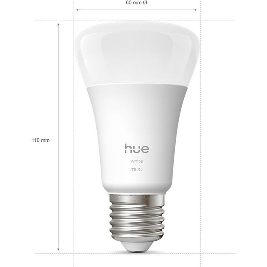 Philips Hue E27 LED Lampe 9,5W wie 75W warmweißes Licht dimmbar